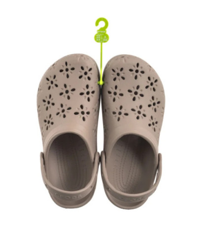 Crocs Classic Floral Cut Out Clog Taupe 210927-214 (CR389-a) Moteriški batai/šlepetės