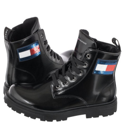 Tommy Hilfiger Lace-Up Bootie T1A5-31189-1225 999 Black (TH277-a) aulinukai