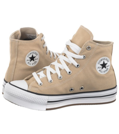 Converse CTAS Eva Lift Hi Nutty Granola/White/Black A06344C (CO660-a) bateliai