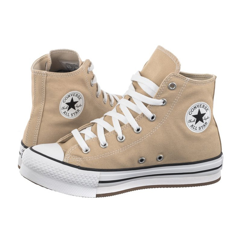Converse CTAS Eva Lift Hi Nutty Granola/White/Black A06344C (CO660-a) shoes