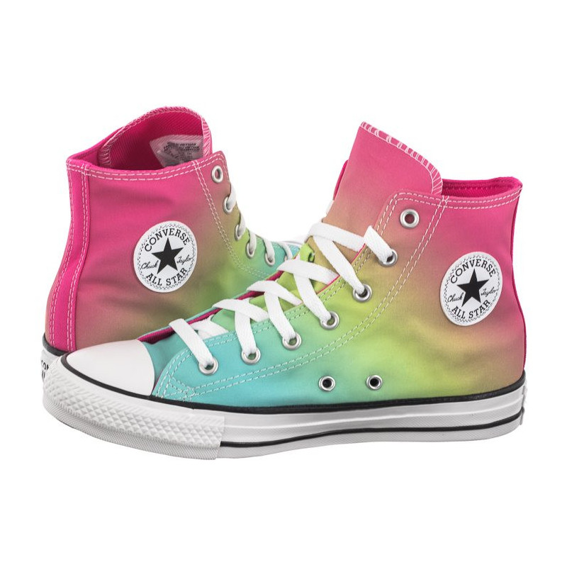 Converse CTAS Hi Triple Cyan/Chaos Fuchsia A07337C (CO690-a) laisvalaikio bateliai