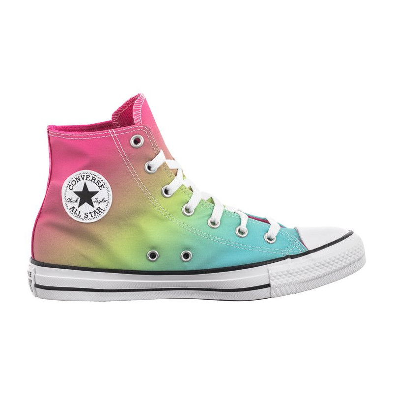 Converse CTAS Hi Triple Cyan/Chaos Fuchsia A07337C (CO690-a) laisvalaikio bateliai