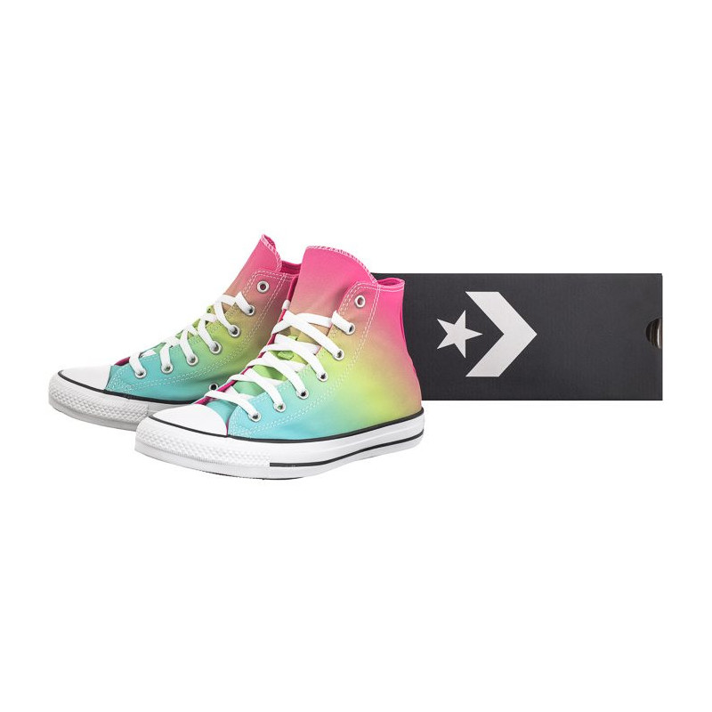 Converse CTAS Hi Triple Cyan/Chaos Fuchsia A07337C (CO690-a) laisvalaikio bateliai