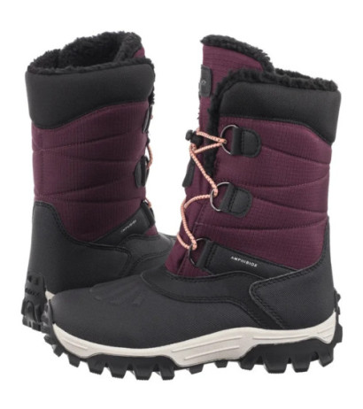 Geox J Himalaya G.B Abx A - Nyl+Dbk Bordeaux/Black J46FTA 0FU50 C0044 (GE199-a) boots