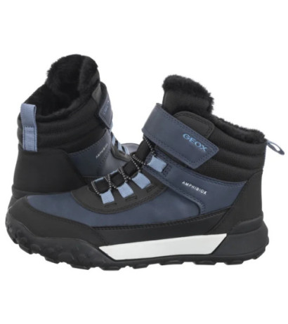 Geox J Trekkyup B Abx E Denim/Black J46MBE 0MEFU C4J9B (GE200-b) boots