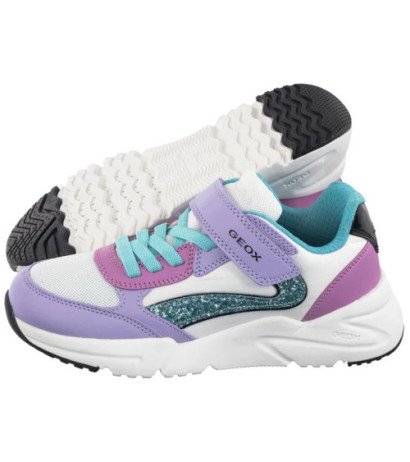 Geox J Loftus A - Gbk+Nylon Lilac/Turquoise J46M2A 054FU C8320 (GE204-a) sportiniai bateliai