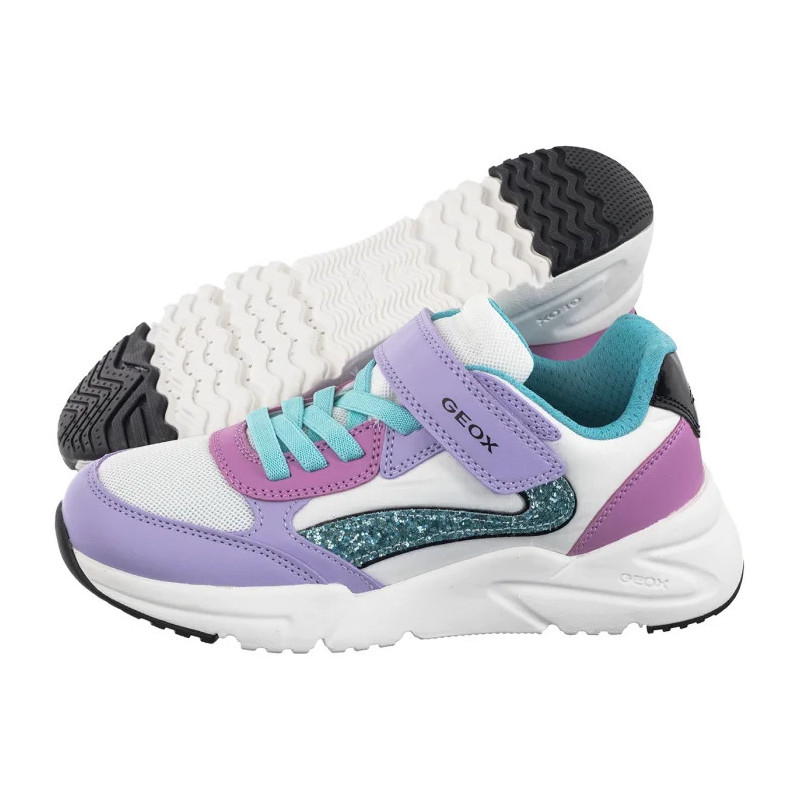 Geox J Loftus A - Gbk+Nylon Lilac/Turquoise J46M2A 054FU C8320 (GE204-a) sportiniai bateliai