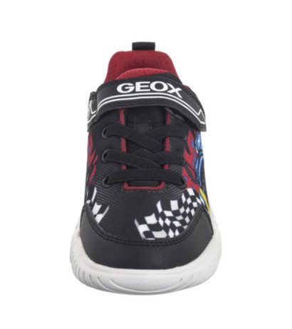 Geox J Wroom B. D -Pr.Mesh + Pr.Dbk Black/Red J55GAD 02ACE C0048 (GE205-a) sporta apavi