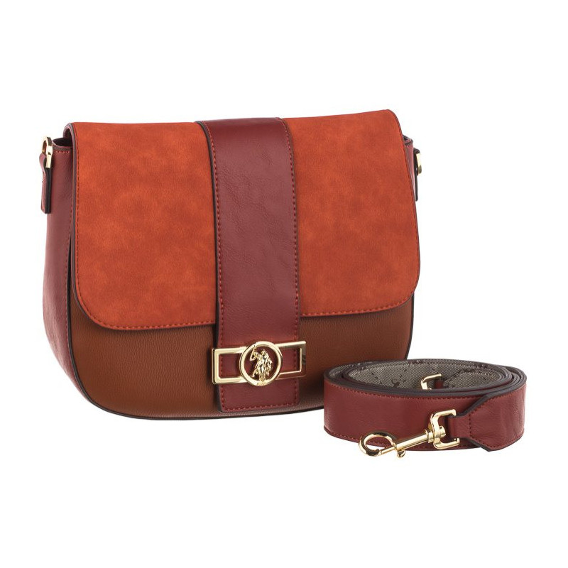 U.S. Polo Assn. Albany Crossb. W/Flap Bag Pu Rust Multicolor BIUYB4900WVP837 (US42-a) rokassoma