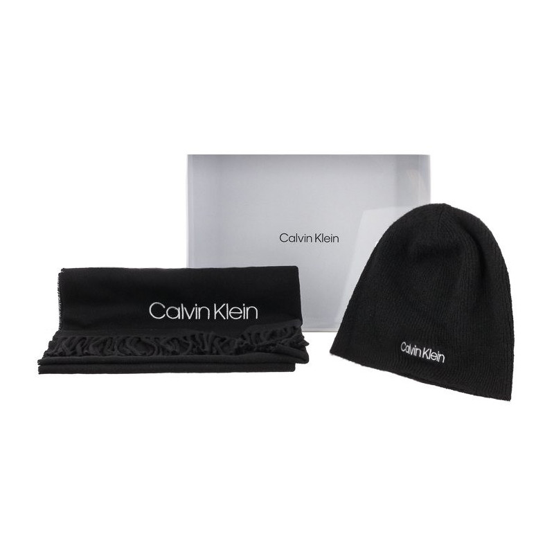Calvin Klein Basic Wool Beanie+Scarf CK Black K50K507552 BAX (CK160-a) josta