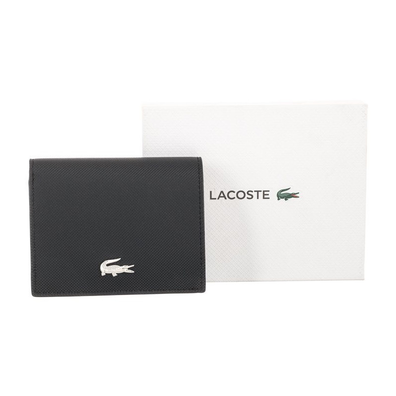 Lacoste Double Purse With Coin Black NF3252AA A91 (LC407-a) handbag