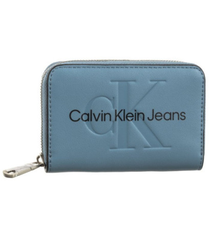 Calvin Klein Sculpted Med Zip Around Mono Blue Shadow Logo K60K607229 CEZ (CK121-e) rokassoma