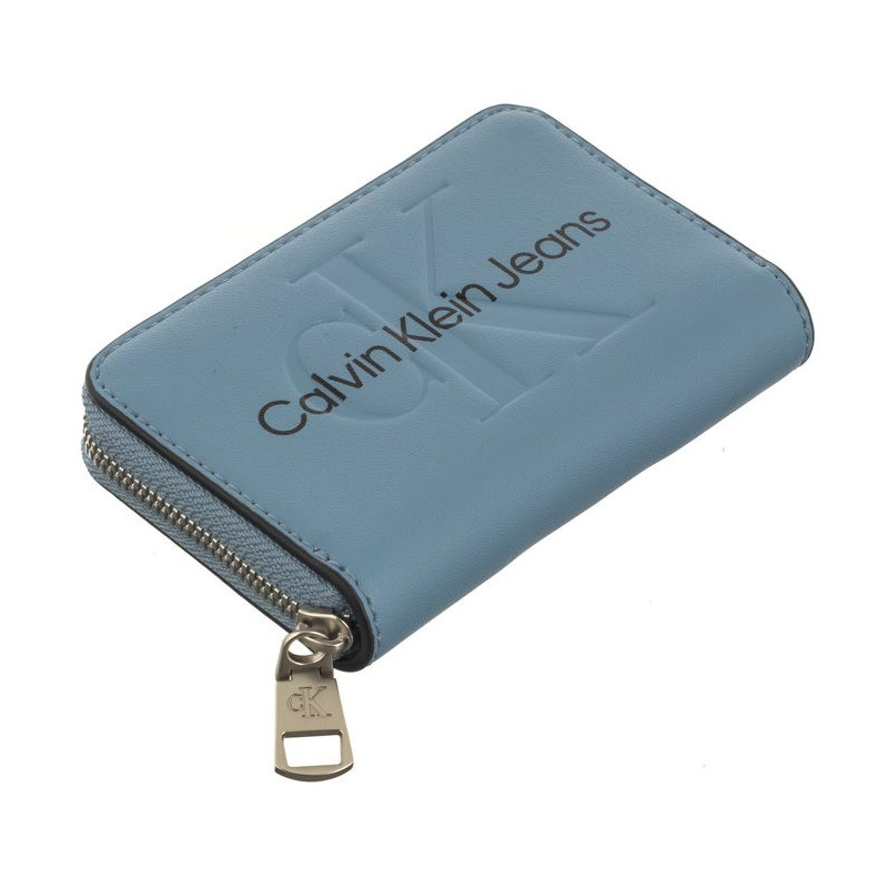 Calvin Klein Sculpted Med Zip Around Mono Blue Shadow Logo K60K607229 CEZ (CK121-e) handbag