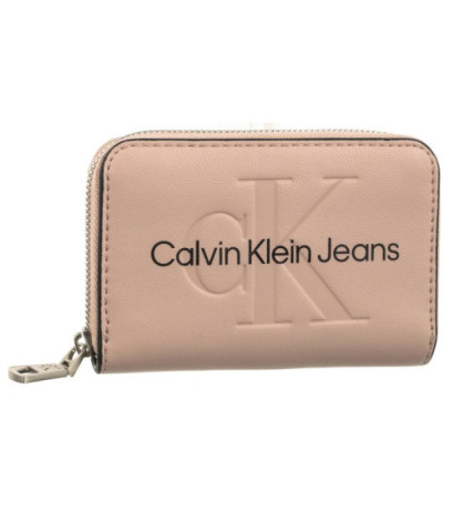 Calvin Klein Sculpted Med Zip Around Mono Pale Conch Logo K60K607229 TFT (CK121-f) käekott