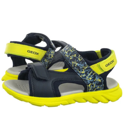 Geox J Sandal Airadyum A Navy/Lime J55F1E 01504 C0749 (GE213-a) sandales