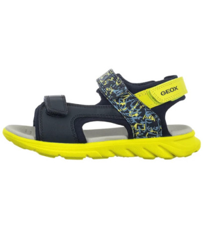 Geox J Sandal Airadyum A Navy/Lime J55F1E 01504 C0749 (GE213-a) sandales