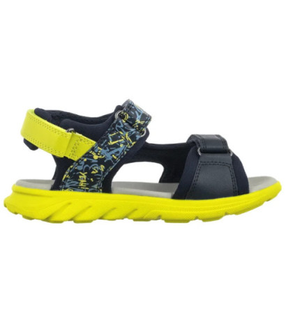 Geox J Sandal Airadyum A Navy/Lime J55F1E 01504 C0749 (GE213-a) sandales