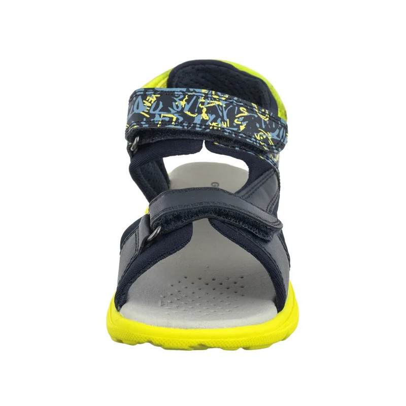 Geox J Sandal Airadyum A Navy/Lime J55F1E 01504 C0749 (GE213-a) sandales