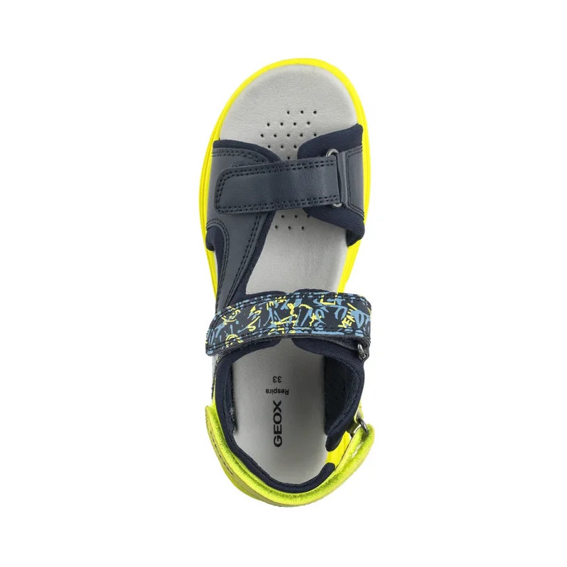 Geox J Sandal Airadyum A Navy/Lime J55F1E 01504 C0749 (GE213-a) sandaalid