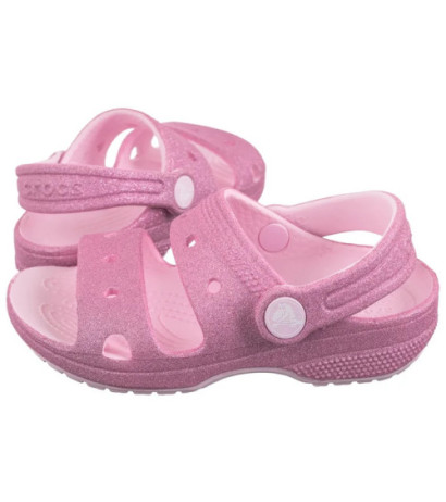 Crocs Classic Crosc Glitter Sandal Pink Milk 207983-6ZW (CR346-a) sandales