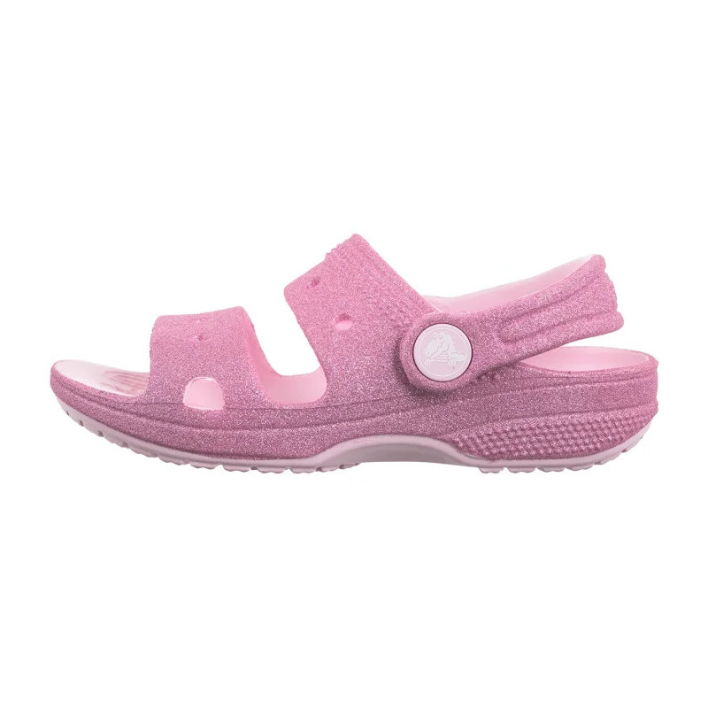 Crocs Classic Crosc Glitter Sandal Pink Milk 207983-6ZW (CR346-a) sandales