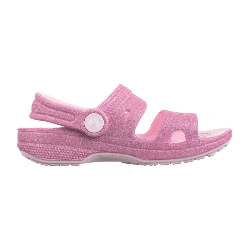 Crocs Classic Crosc Glitter Sandal Pink Milk 207983-6ZW (CR346-a) sandalai