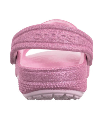 Crocs Classic Crosc Glitter Sandal Pink Milk 207983-6ZW (CR346-a) sandals