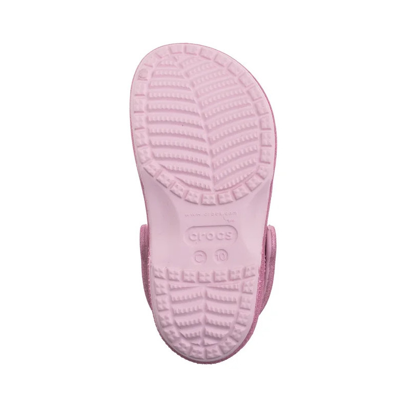 Crocs Classic Crosc Glitter Sandal Pink Milk 207983-6ZW (CR346-a) sandals