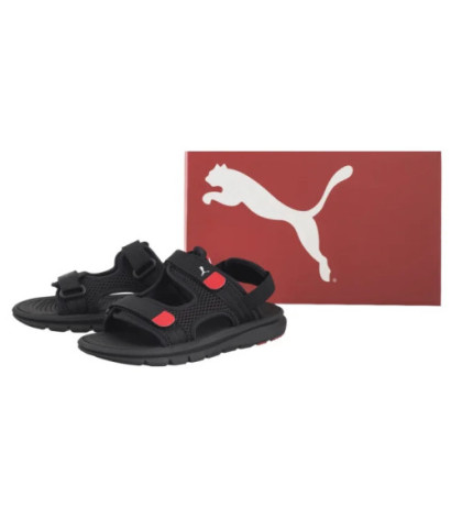 Puma Evolve Sandal Jr Puma Black-Puma White-Red 390449-01 (PU616-b) sandalai
