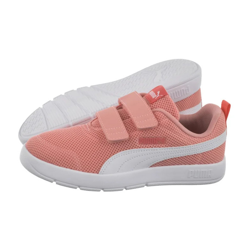 Puma Courtflex V3 Mesh PS Pink Fruit-White-Peach Frost 398085-07 (PU617-a) sports shoes