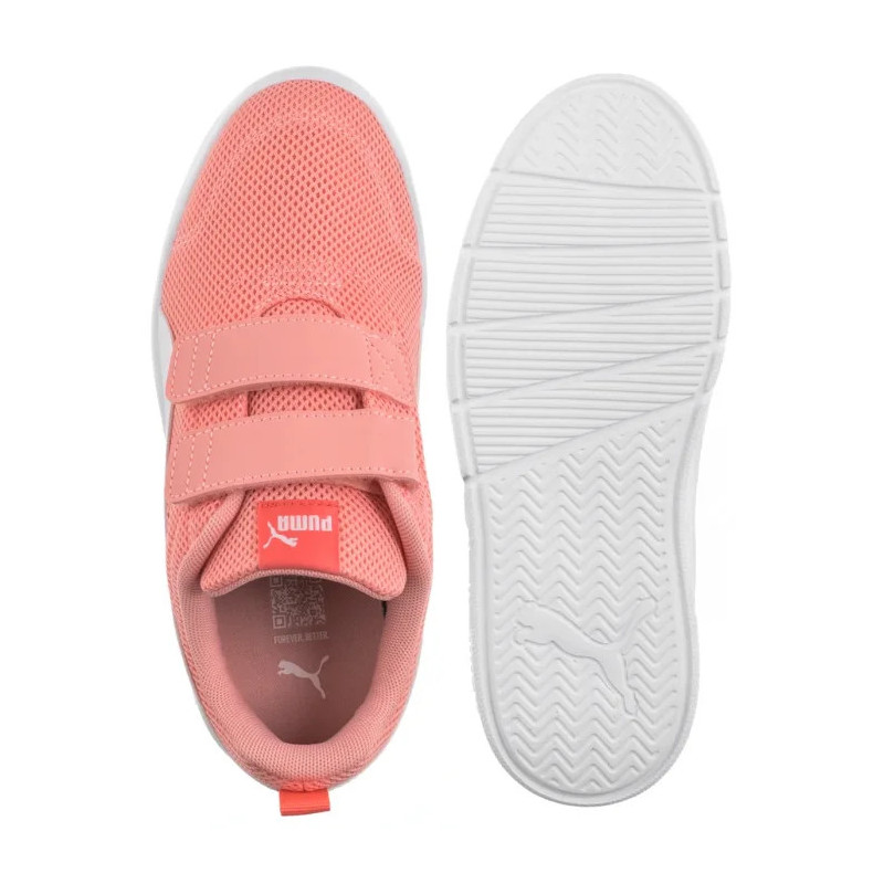 Puma Courtflex V3 Mesh PS Pink Fruit-White-Peach Frost 398085-07 (PU617-a) sports shoes