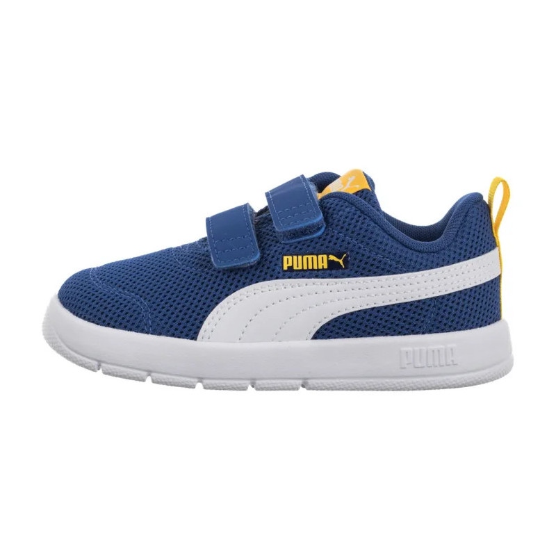 Puma Courtflex V3 Mesh Inf Clyde Royal-White-Yellow 398086-05 (PU619-b) sportiniai bateliai