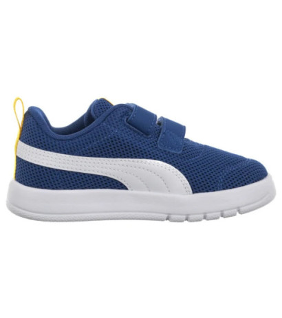 Puma Courtflex V3 Mesh Inf Clyde Royal-White-Yellow 398086-05 (PU619-b) sporta apavi