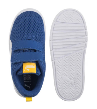 Puma Courtflex V3 Mesh Inf Clyde Royal-White-Yellow 398086-05 (PU619-b) sportiniai bateliai