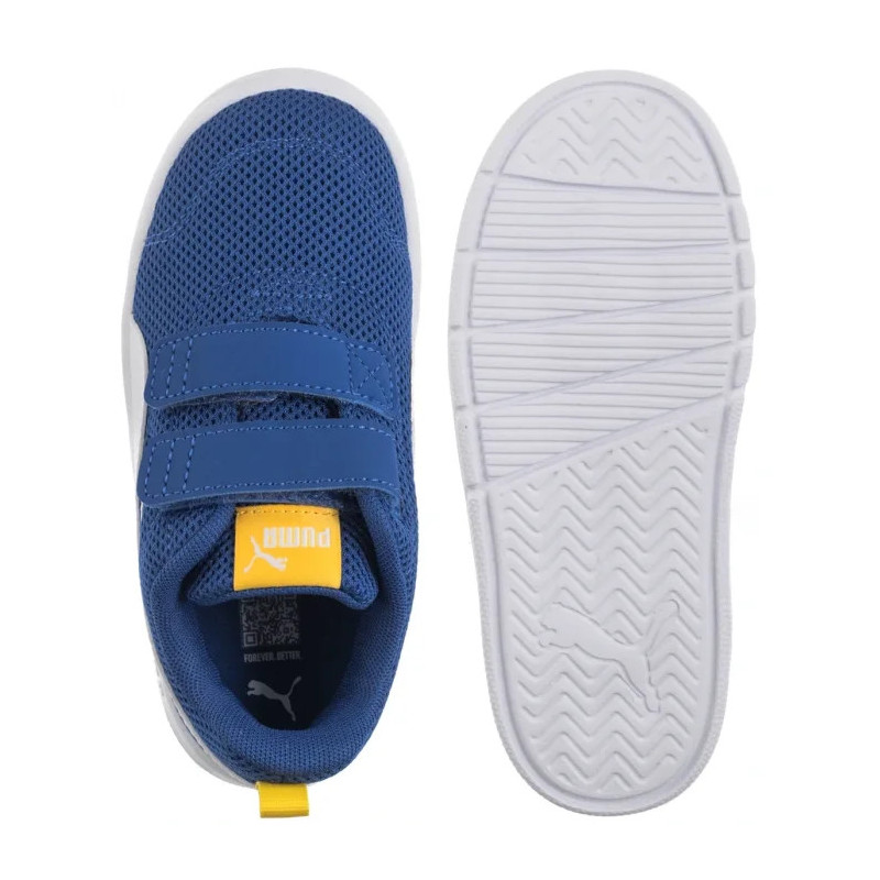 Puma Courtflex V3 Mesh Inf Clyde Royal-White-Yellow 398086-05 (PU619-b) sportiniai bateliai