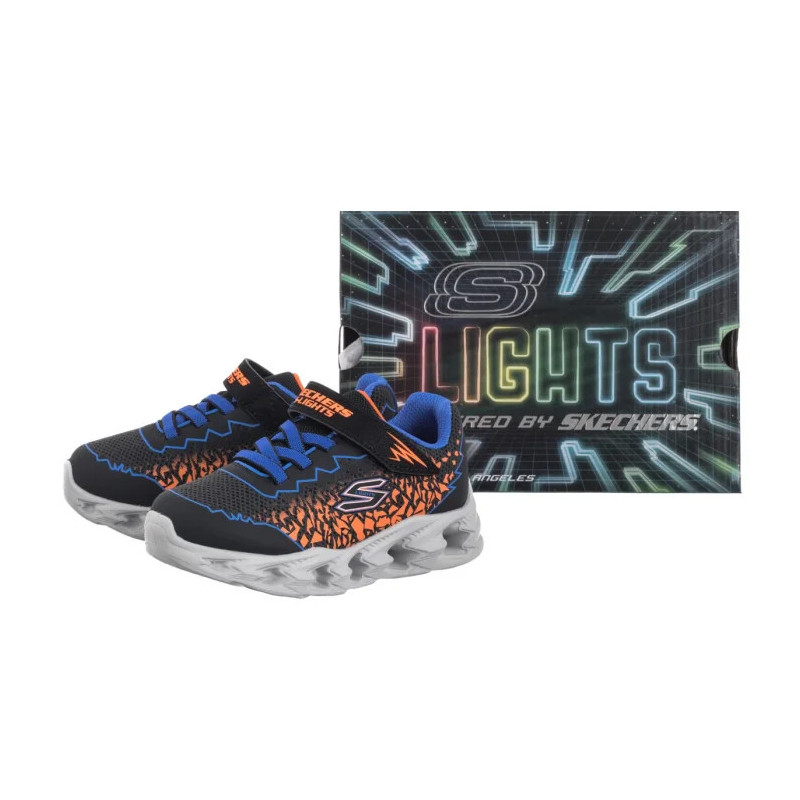 Skechers S Lights Vortex 2.0 - Zorento Blk/Blu/Orange 400603N/BBOR (SK233-a) sports shoes