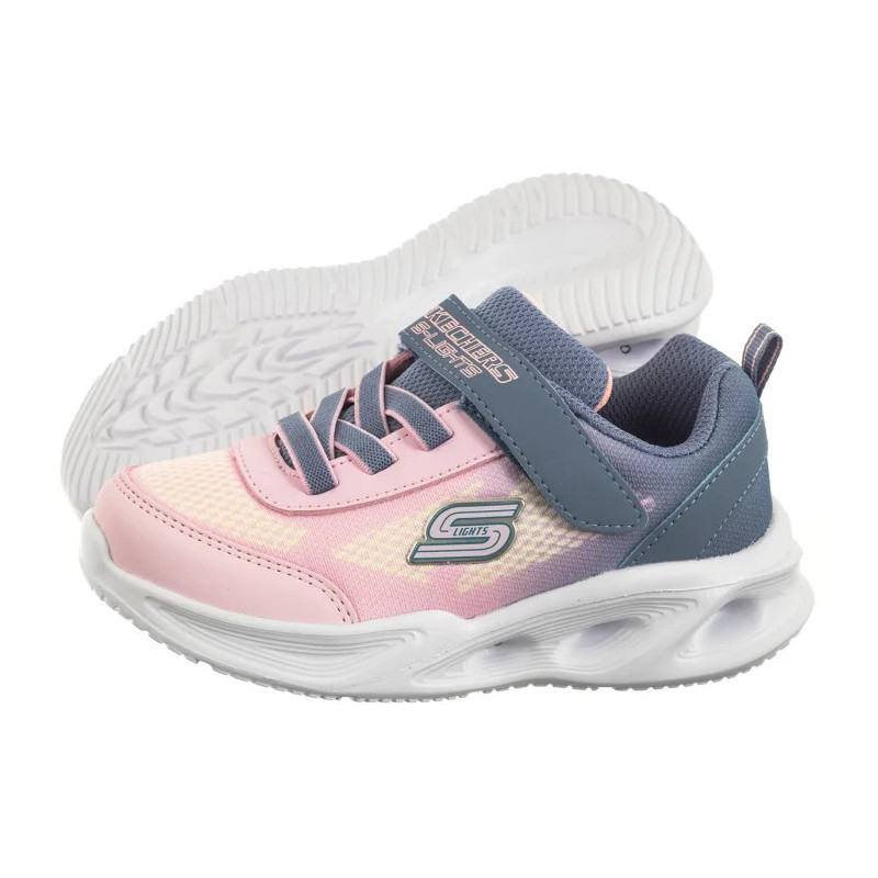 Skechers S Lights Skechers Sola Glow Ombre Deluxe Gray/Light Pink 303714N/GYLP (SK244-a) sportiniai bateliai