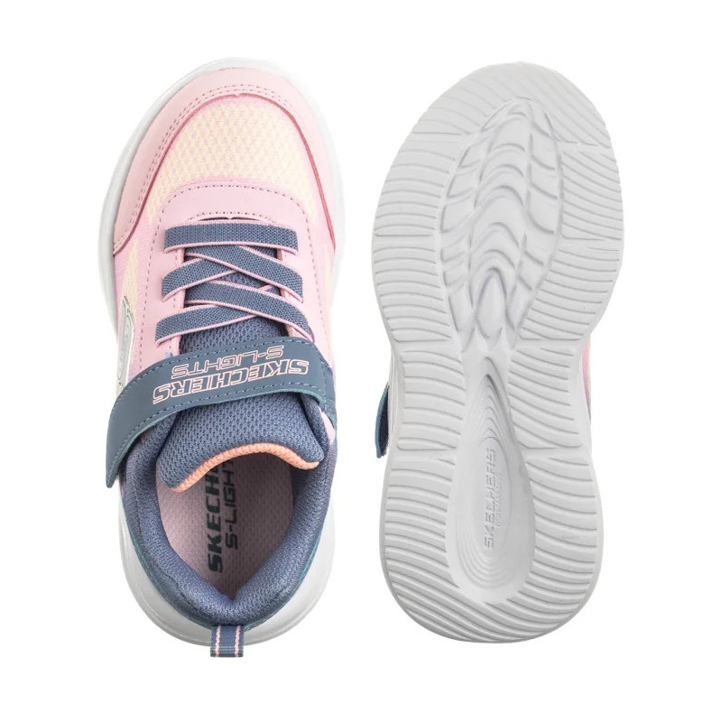 Skechers S Lights Skechers Sola Glow Ombre Deluxe Gray/Light Pink 303714N/GYLP (SK244-a) sports shoes