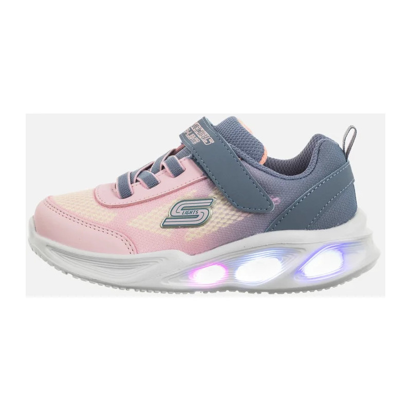 Skechers S Lights Skechers Sola Glow Ombre Deluxe Gray/Light Pink 303714N/GYLP (SK244-a) sportiniai bateliai