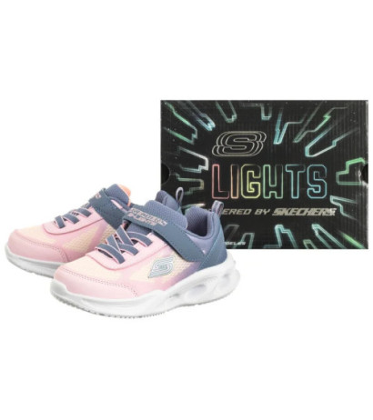 Skechers S Lights Skechers Sola Glow Ombre Deluxe Gray/Light Pink 303714N/GYLP (SK244-a) sportiniai bateliai