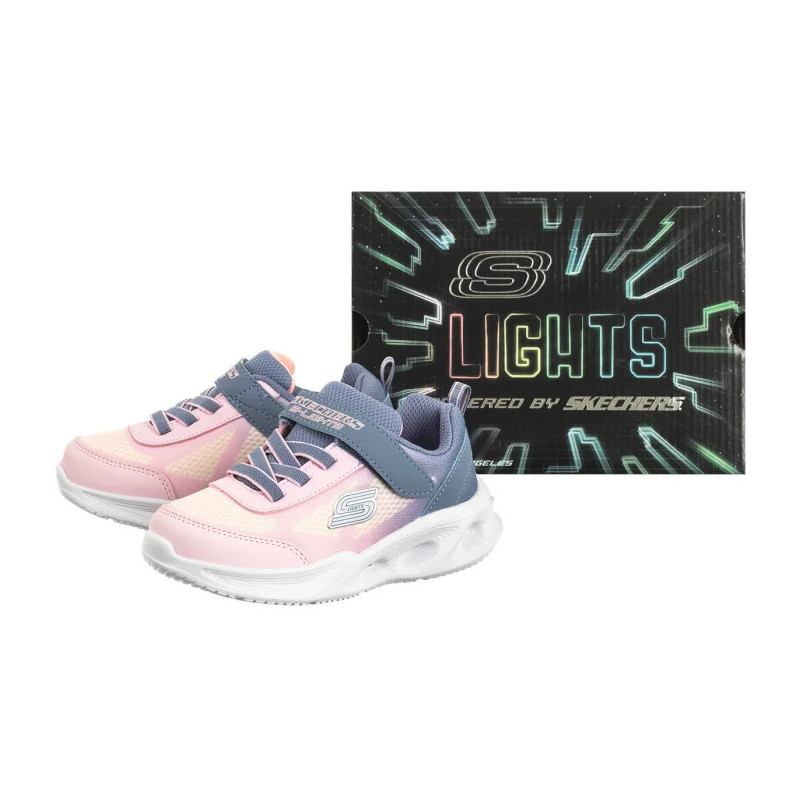Skechers S Lights Skechers Sola Glow Ombre Deluxe Gray/Light Pink 303714N/GYLP (SK244-a) sportiniai bateliai