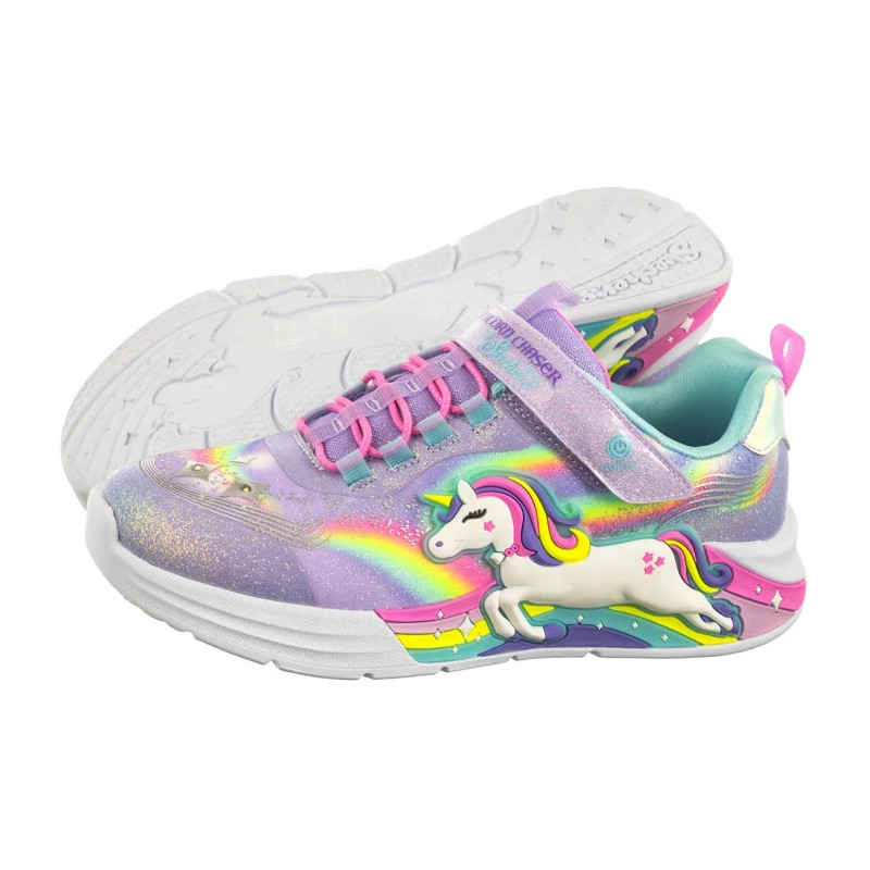 Skechers S Lights Unicorn Chaser Lavender/Multi 302298L/LVMT (SK247-a) sports shoes