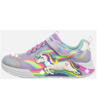 Skechers S Lights Unicorn Chaser Lavender/Multi 302298L/LVMT (SK247-a) sports shoes