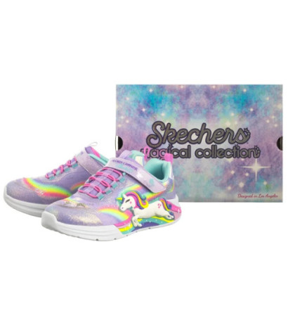 Skechers S Lights Unicorn Chaser Lavender/Multi 302298L/LVMT (SK247-a) sports shoes
