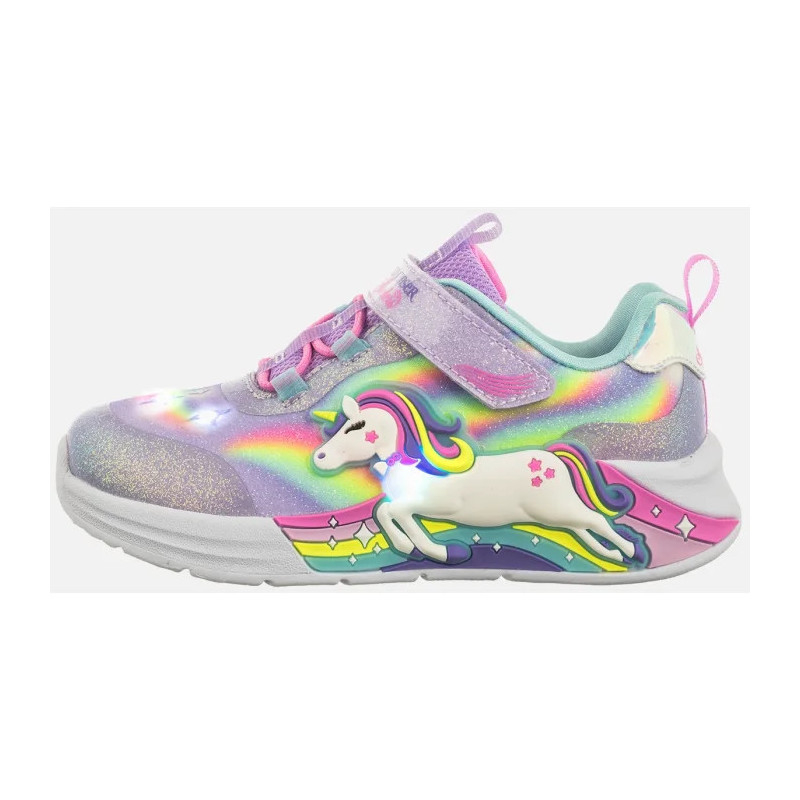 Skechers S Lights - Unicorn Chaser Lavender/Multi 302298N/LVMT (SK248-a) spordijalatsid