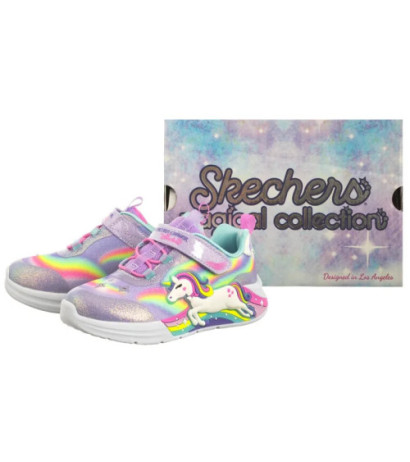 Skechers S Lights - Unicorn Chaser Lavender/Multi 302298N/LVMT (SK248-a) sporta apavi