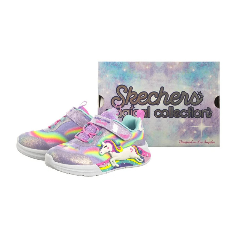 Skechers S Lights - Unicorn Chaser Lavender/Multi 302298N/LVMT (SK248-a) sports shoes