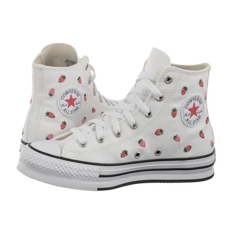 Converse CTAS Eva Lift Hi White/Soft Red/Watermelon Pink A14925C (CO777-a) apavi