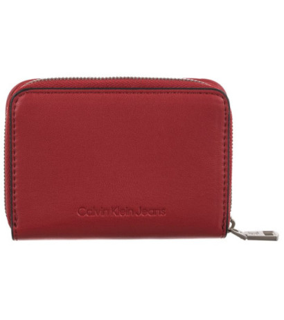 Calvin Klein Sculpted Med Zip Around Pipping K60K610353 XL6 Dark Candy Apple (CK178-b) rankinė