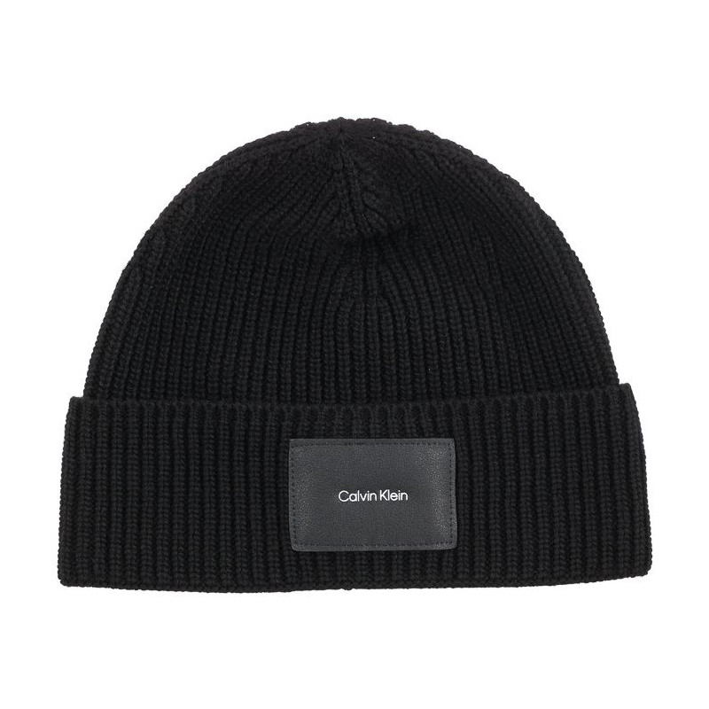 Calvin Klein CK Patch Beanie K50K509937 BAX Black (CK199-a) kepurė